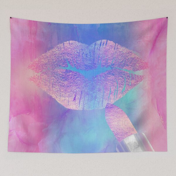 Item preview, Summer Kiss Colorful Fashion Art Lips designed and sold by Glimmersmith.