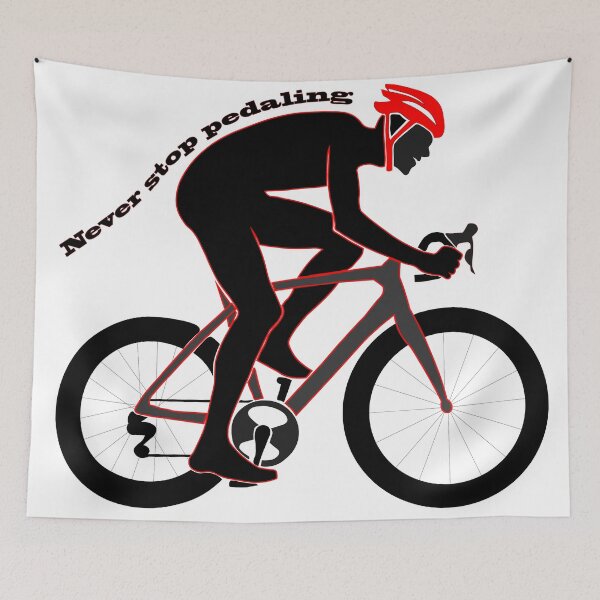 Item preview, Never stop pedaling designed and sold by The Sleepy Monito.