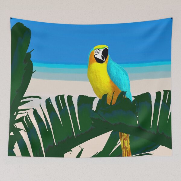 Item preview, Parrot Tropical Banana Leaves Bouquet designed and sold by oursunnycdays.