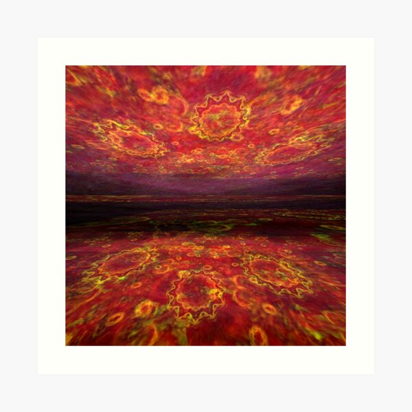 Lake of fire Art Print