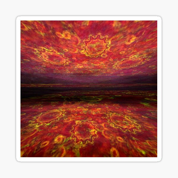 Lake of fire Sticker
