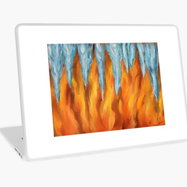 Laptop Folien Feuer Und Eis Redbubble