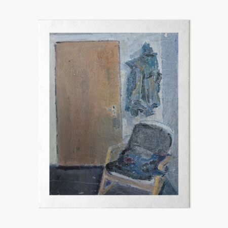 Studio, chair, coat, York Art Board Print