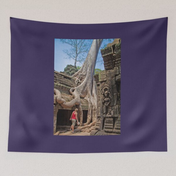 Item preview, Cambodia. Angkor Thom. Giant Tree embracing Temple. designed and sold by vadim19.