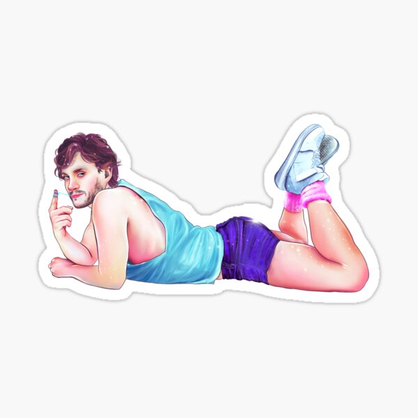 HANNIBAL: Chaussettes Fuzzy Rose Sticker