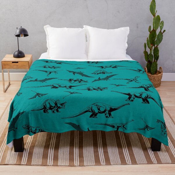 Item preview, Dinosaurs on Teal Background designed and sold by kapotka.
