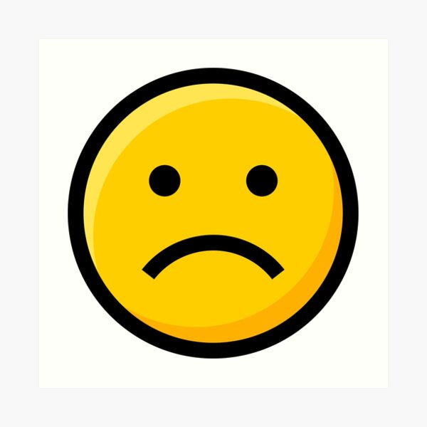 Decoracion Emoji Cara Triste Redbubble