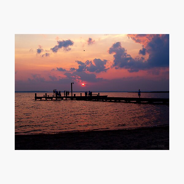 Artikelvorschau, bayside sunset - the crabbing dock entworfen und verkauft von John Carey.