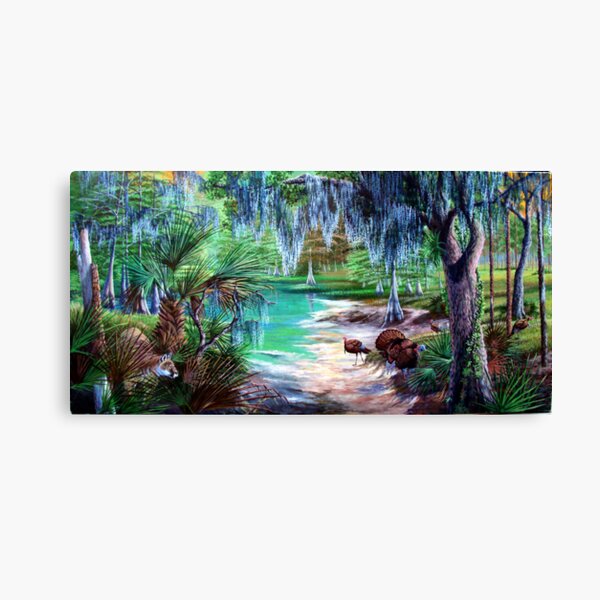 Watering Hole Ambush Canvas Print