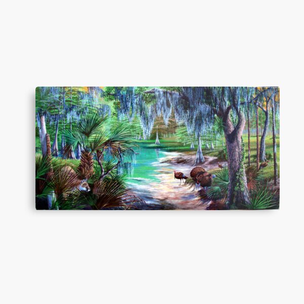 Watering Hole Ambush Metal Print