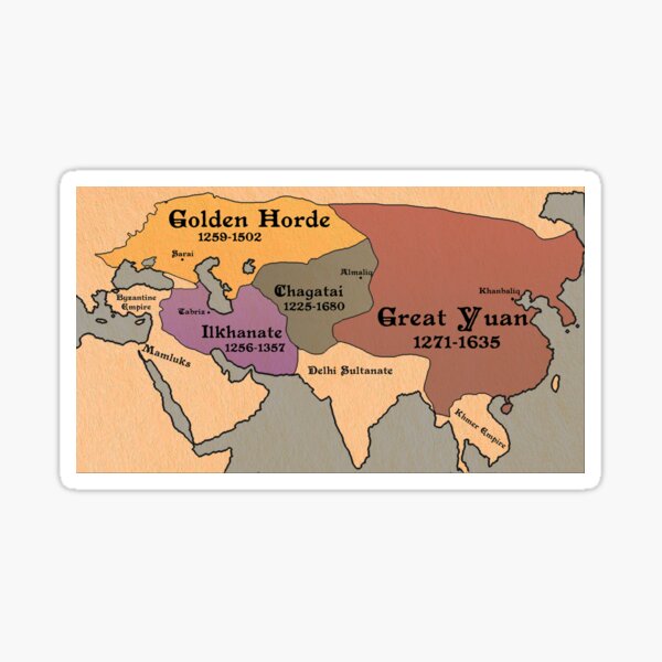 Aperçu de l'œuvre Empire mongol - 1200 après JC créée et vendue par Historystuff.