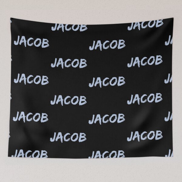 Item preview, Jacob First Name Personalized Blue Grey designed and sold by Astrogearstore.