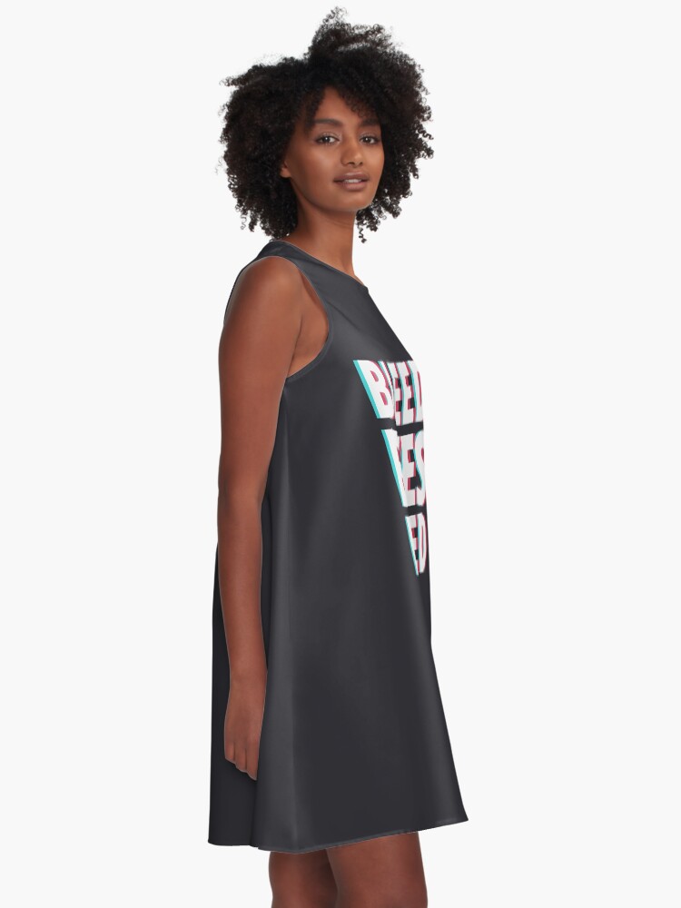 Alternate view of Bleed eyes, bleed. A-Line Dress