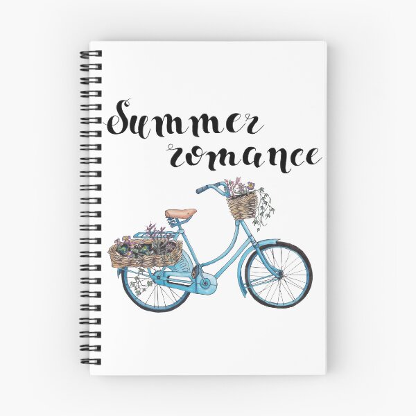 Artikelvorschau, Illustration "Summer Romance" mit Fahrrad, Aquarell und Kontur entworfen und verkauft von SASHA-MATBON.