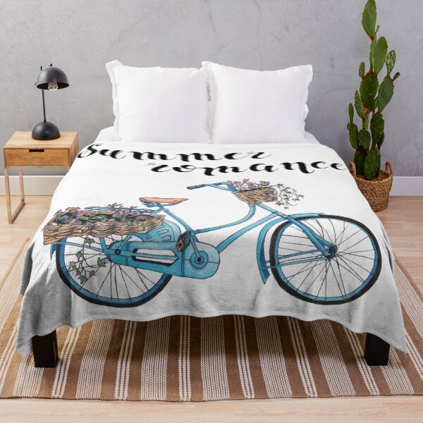 Item preview, Illustration "Summer Romance" with a bicycle, watercolor and contour designed and sold by SASHA-MATBON.