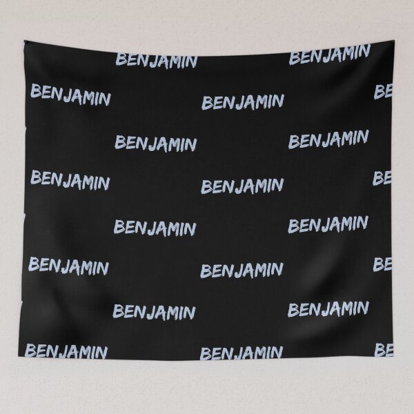 Item preview, Benjamin First Name Personalized Blue Grey designed and sold by Astrogearstore.