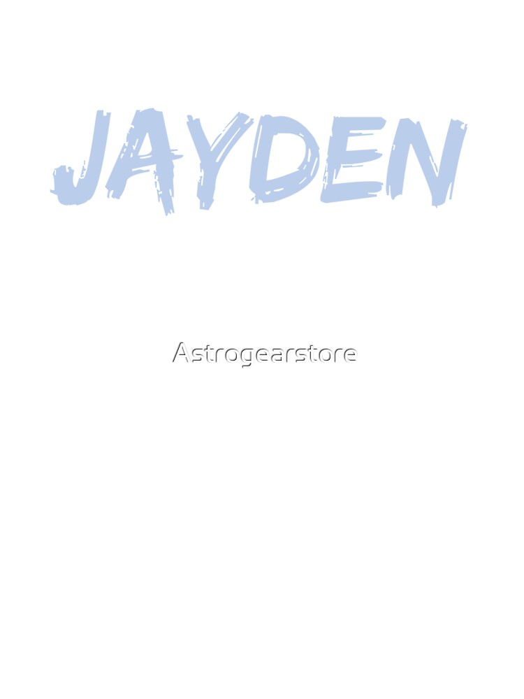 Jayden First Name Personalized Blue Grey Baby One Piece By Astrogearstore Redbubble