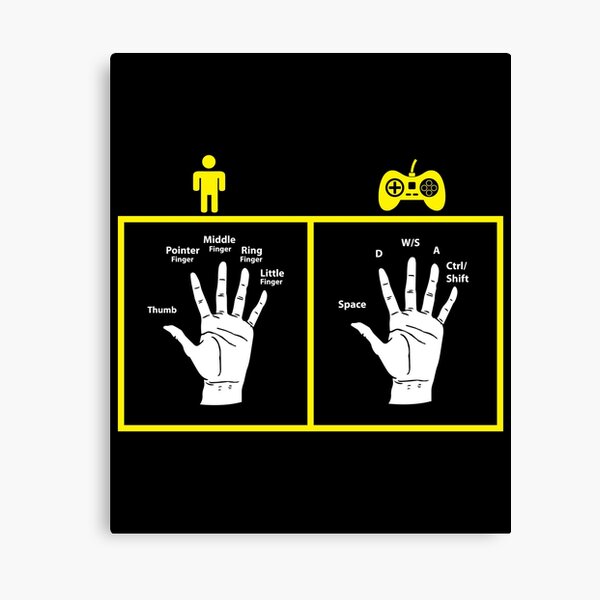 Computer Game Canvas Prints Redbubble - laser finger pointers roblox