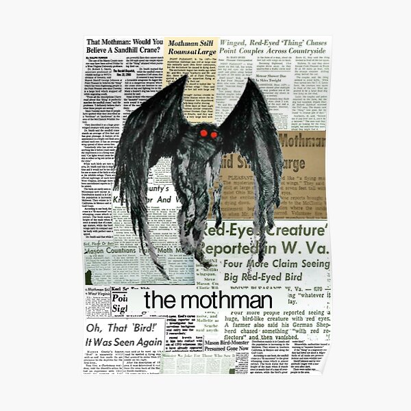 mothman newspaper articles Poster