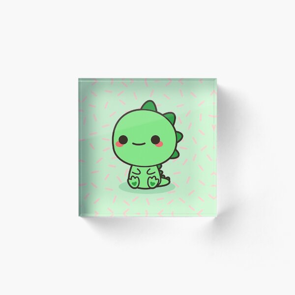 Kawaii Dinosaur Acrylic Block