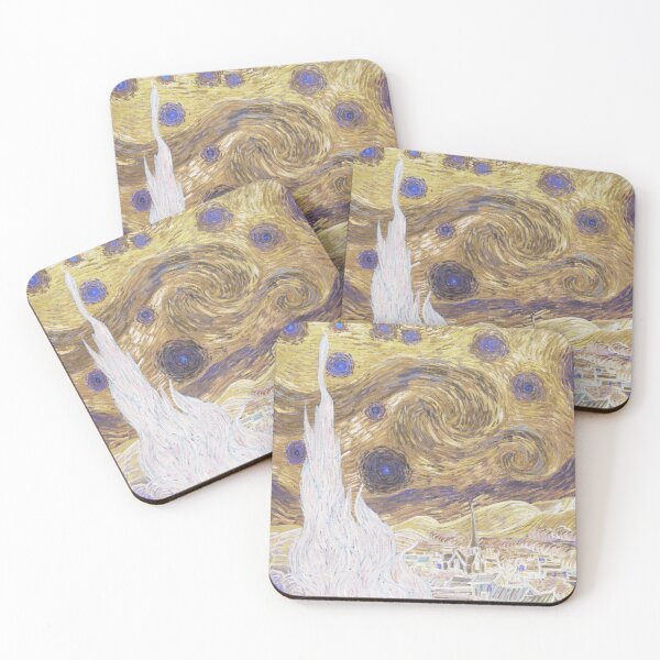 Item preview, The Starry Night by Vincent van Gogh | Color Inverted designed and sold by Dator.
