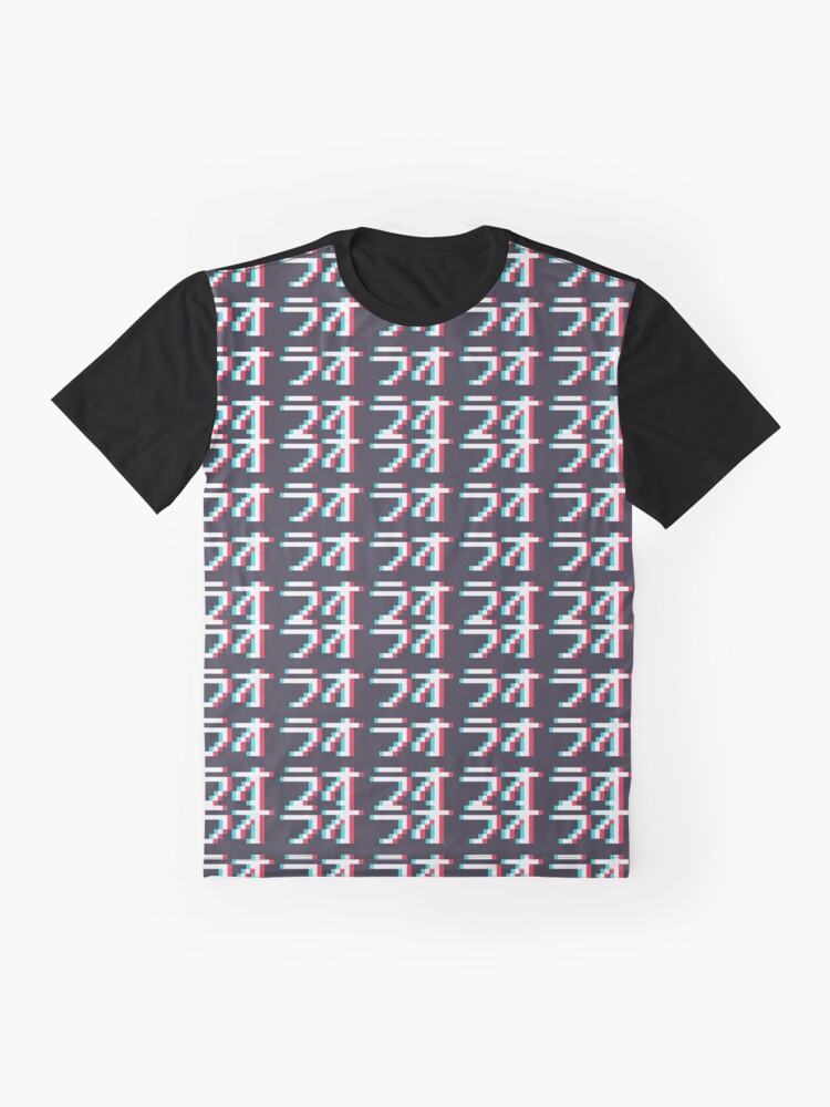 Alternate view of ORAORAORAORA - 3D Pixel Text Graphic T-Shirt