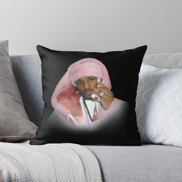 Cam'Ron Shirt Cam'ron You Wasn't There airbrush dipset Killa Cam Tshirt Cam'ron Pink Fur Fan Art & Gear Throw Pillow