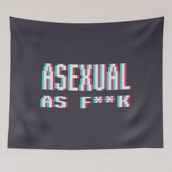 Item preview, [ ASEXUAL AS F**K ] - [Blue BG] designed and sold by Bumcchi.