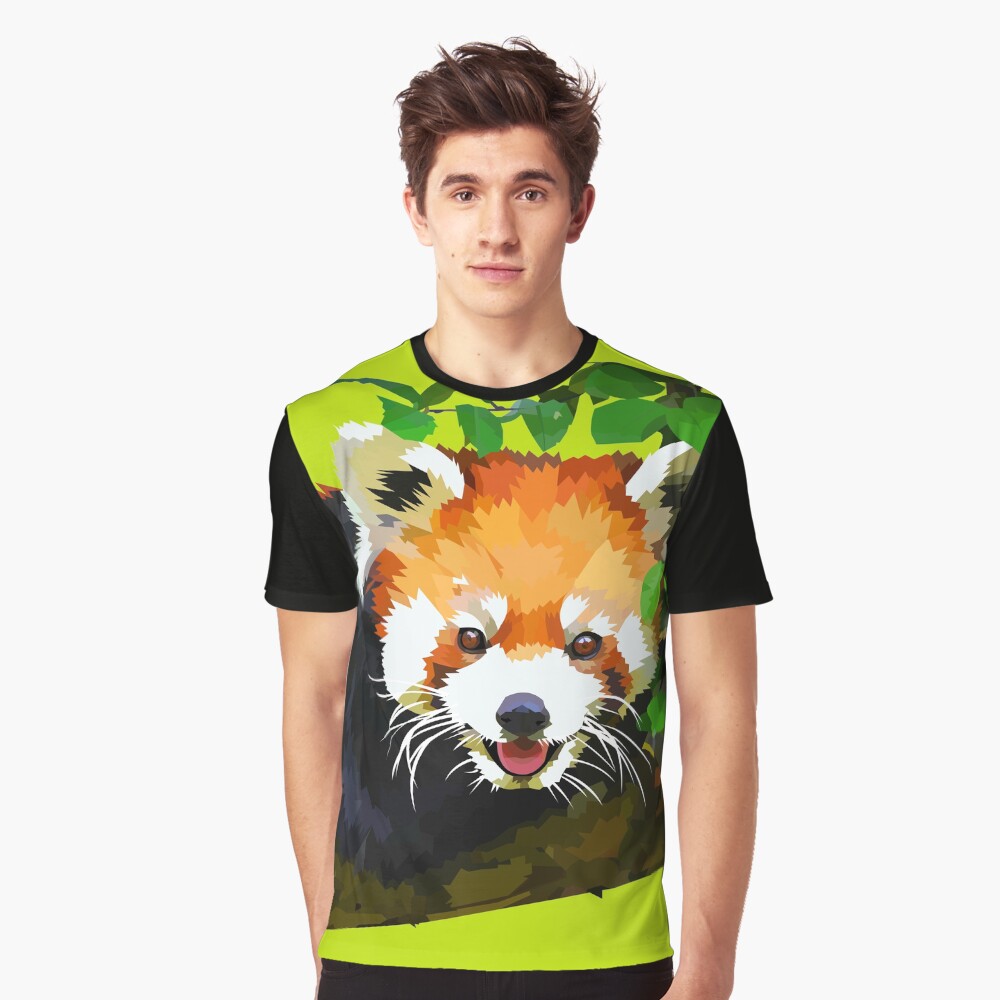 Happy Red panda in a tree Graphic T-Shirt