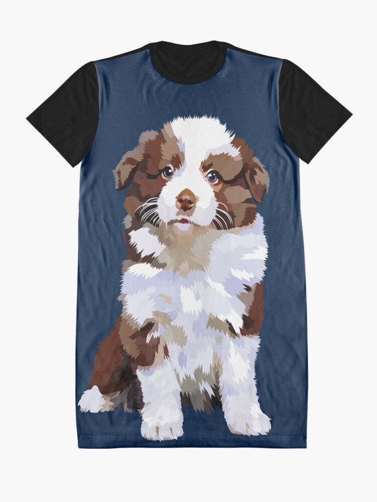 Alternate view of Adorable puppy Graphic T-Shirt Dress