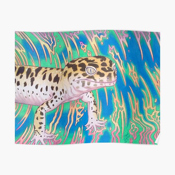 Leopard Gecko Whirlwind Poster