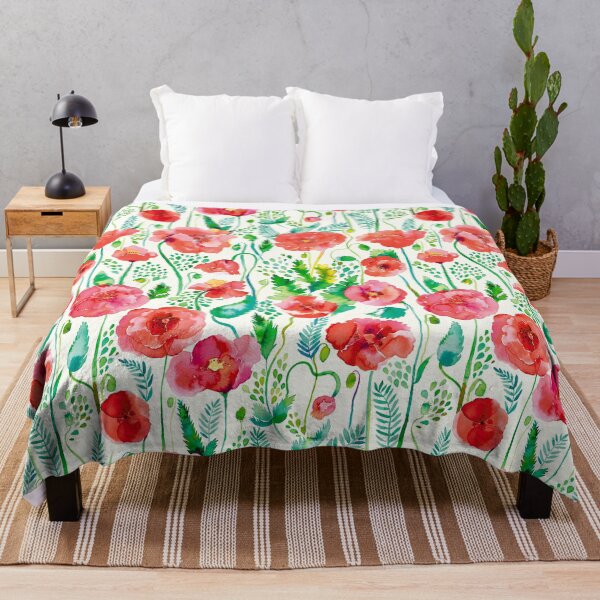 Item preview, Cottagecore Spring Summer Countryside Poppies designed and sold by ninoladesign.