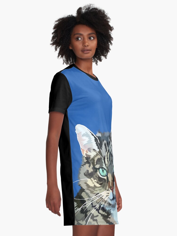 Alternate view of Pretty little kitty Graphic T-Shirt Dress