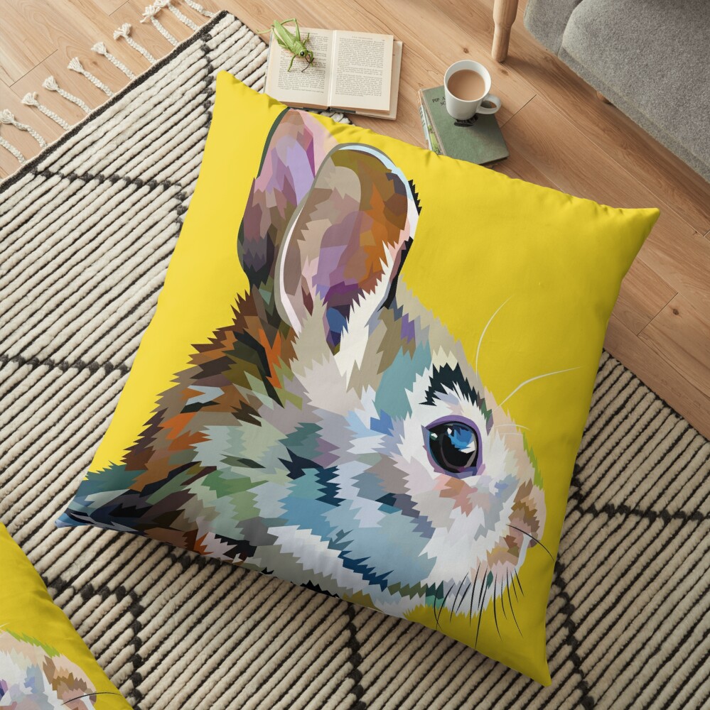 LIttle Bunny  Floor Pillow