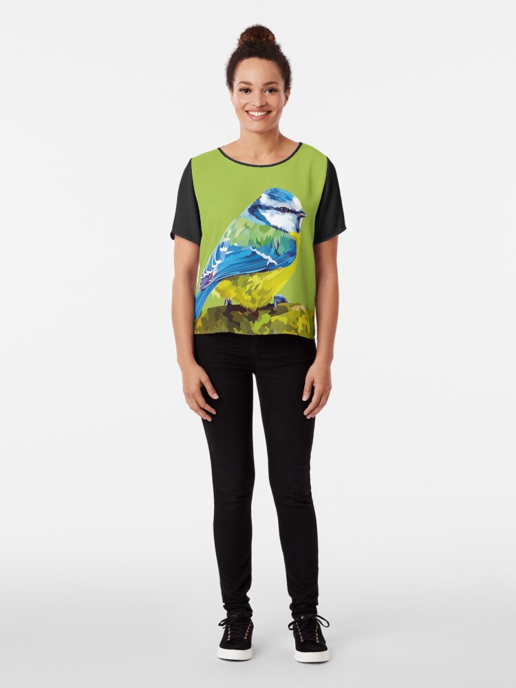 Alternate view of Cute little bird Chiffon Top
