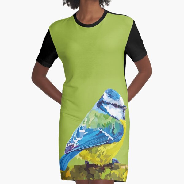 Cute little bird Graphic T-Shirt Dress