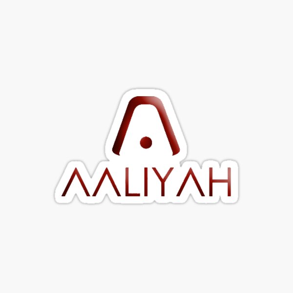 Aaliyah Logo Sticker