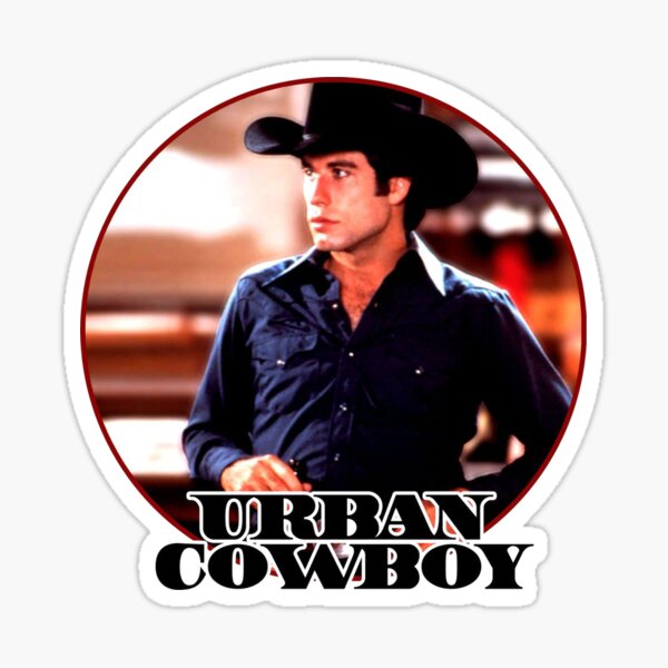 Urban Cowboy Vintage Image Sticker
