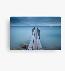 wooden jetty Canvas Print