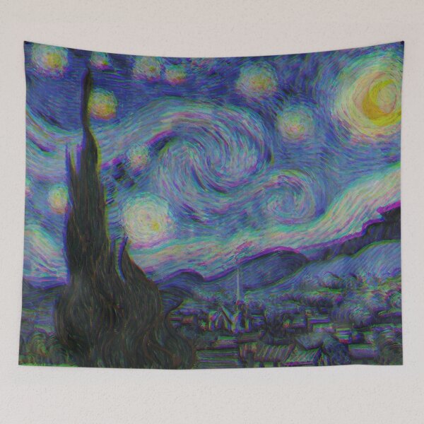 Item preview, The Starry Night by Vincent van Gogh | VHS Version designed and sold by Dator.