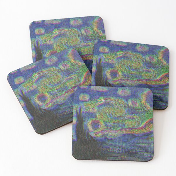 Item preview, The Starry Night by Vincent van Gogh | Trippy Version designed and sold by Dator.
