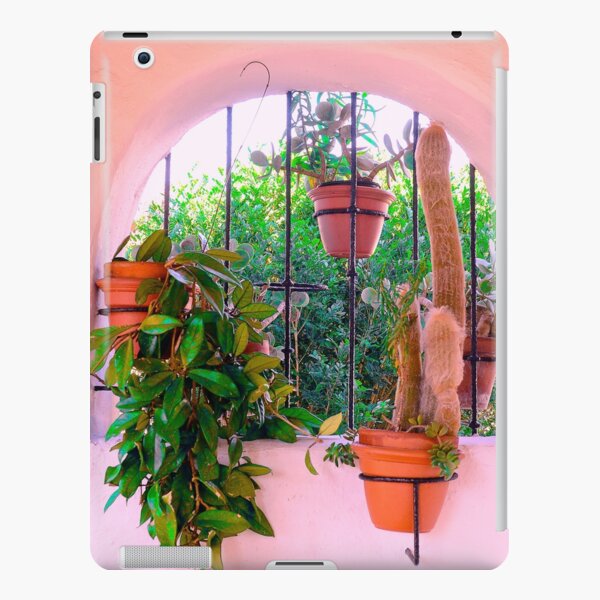 Potted Plants Behind Bars on Porch iPad Snap Case