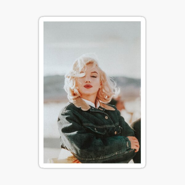 Miss. Monroe on the set of The Misfits Sticker
