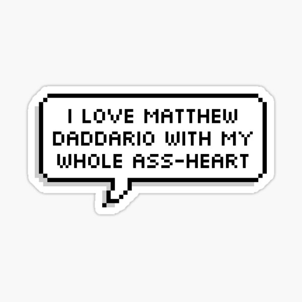 matthew daddario Sticker