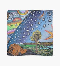 Flammarion Engraving Colorful Scarf