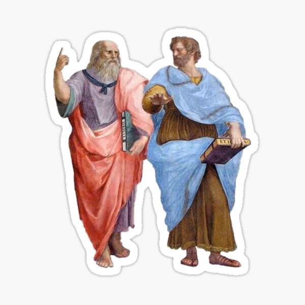 Plato and Aristotle Sticker