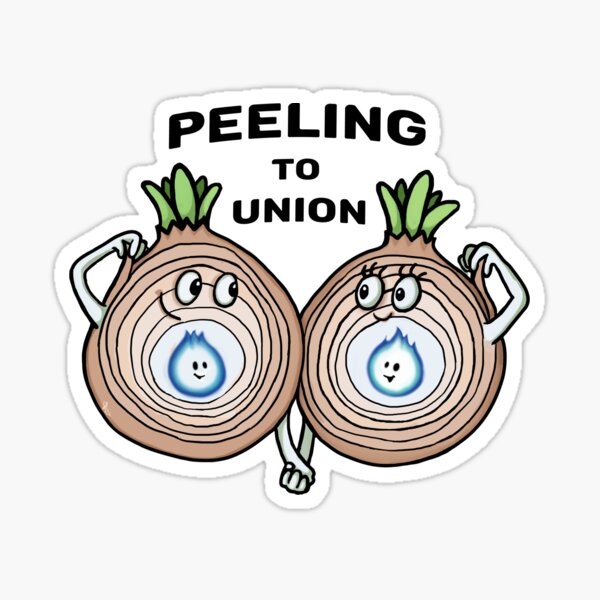 Peeling to Union Sticker