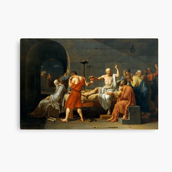 Death Of Socrates Canvas Print