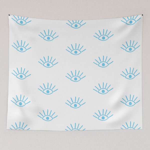 Item preview, Light Blue Evil Eye Pattern  designed and sold by Cool Fun  Awesome Time.