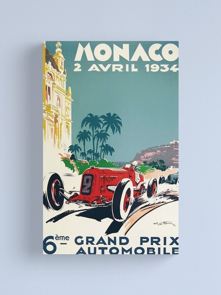 Alternate view of Monaco Grand Prix 1934 Canvas Print